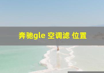 奔驰gle 空调滤 位置